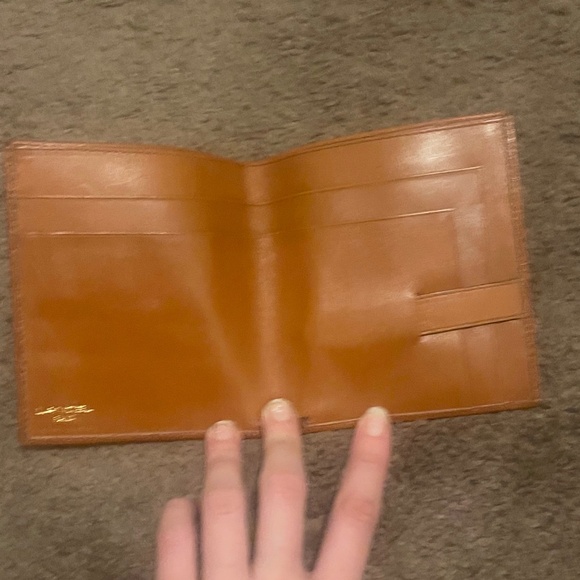 Lancel Mens/Unisex Brown Leather Card Holder/Compact Wallet Bifold - Picture 3 of 9